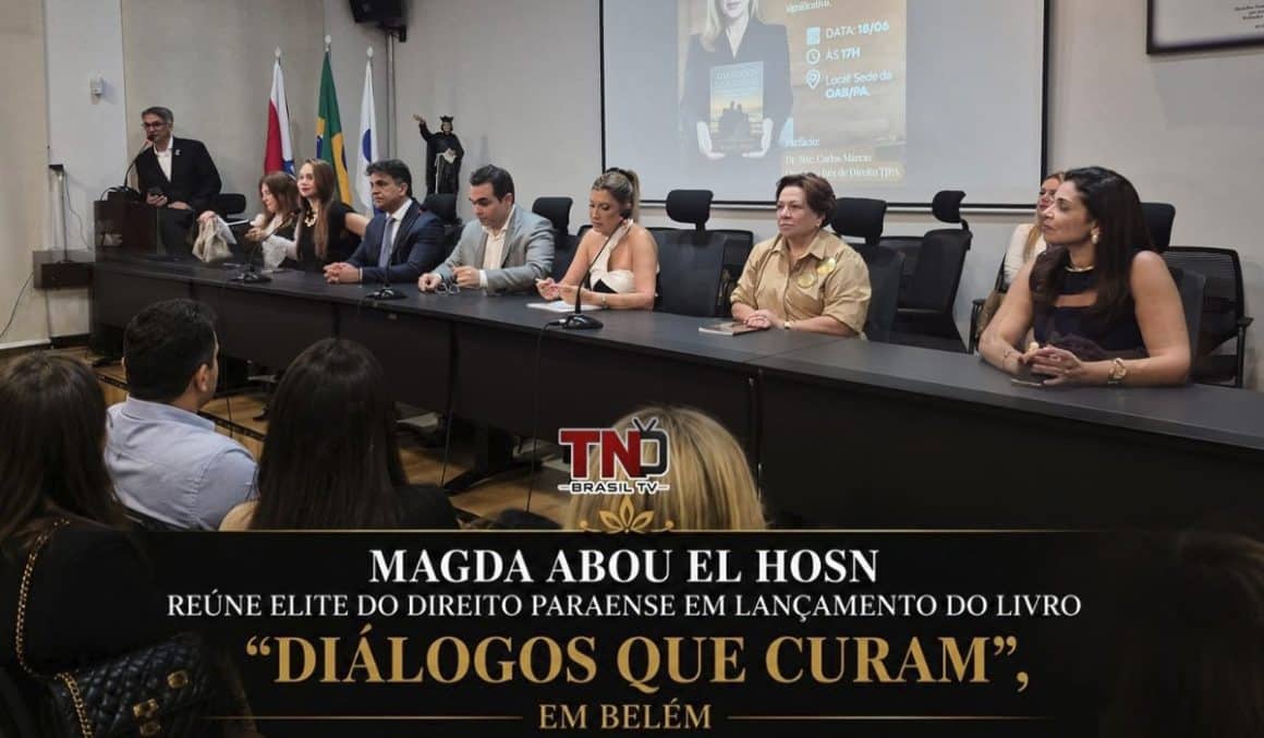 Magda Abou El Hosn reúne elite do Direito paraense em lançamento do livro “Diálogos que Curam”, em Belém Magda Abou El Hosn reúne elite do Direito paraense em lançamento do livro “Diálogos que Curam", em Belém
