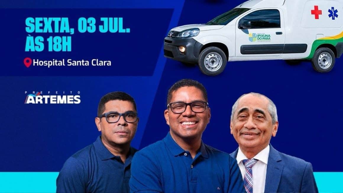 Ipixuna do Pará amplia frota da saúde com entrega de três novas ambulâncias Ipixuna do Pará amplia frota da saúde com entrega de três novas ambulâncias
