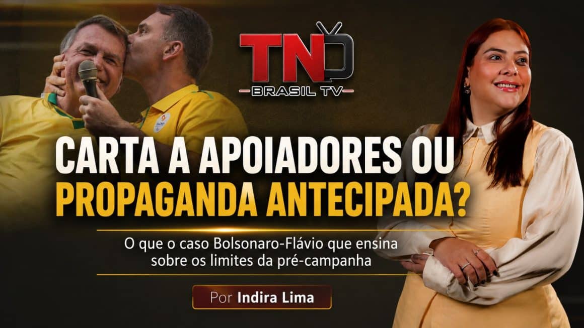 Carta a apoiadores ou propaganda antecipada? O que o caso Bolsonaro-Flávio que ensina sobre os limites da pré-campanha Caso envolvendo Jair e Flávio Bolsonaro serve de alerta para pré-candidatos sobre os limites e riscos da propaganda eleitoral antecipada nas redes.
