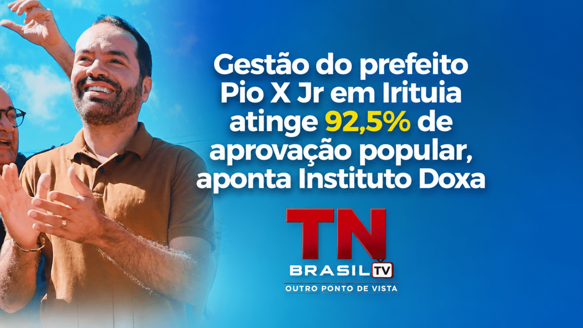 Gestão do prefeito Pio X Jr em Irituia atinge 92,5% de aprovação popular, aponta Instituto Doxa Gestão do prefeito Pio X Jr em Irituia atinge 92,5% de aprovação popular, aponta Instituto Doxa