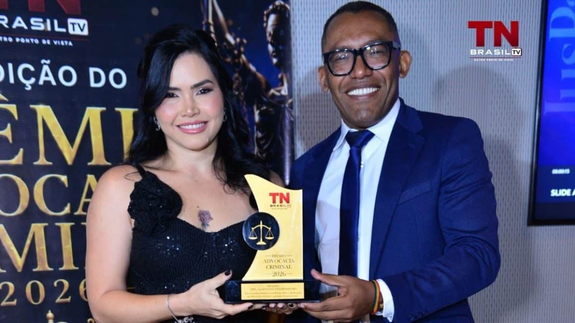 Dra. Glauciane Yhashodhara é homenageada na primeira edição do Prêmio Advocacia Criminal, da TN Brasil TV