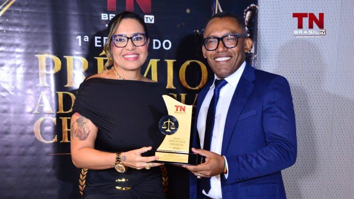Dra. Leomara Couto é homenageada na primeira edição do Prêmio Advocacia Criminal, da TN Brasil TV