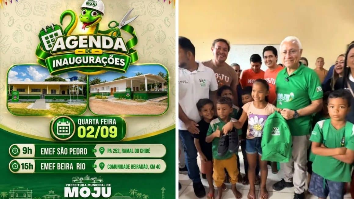 Gestão Rubens Teixeira: Educação em Moju ganha mais duas escolas nesta quarta-feira, 2 Gestão Rubens Teixeira: Educação em Moju ganha mais duas escolas nesta quarta-feira, 2