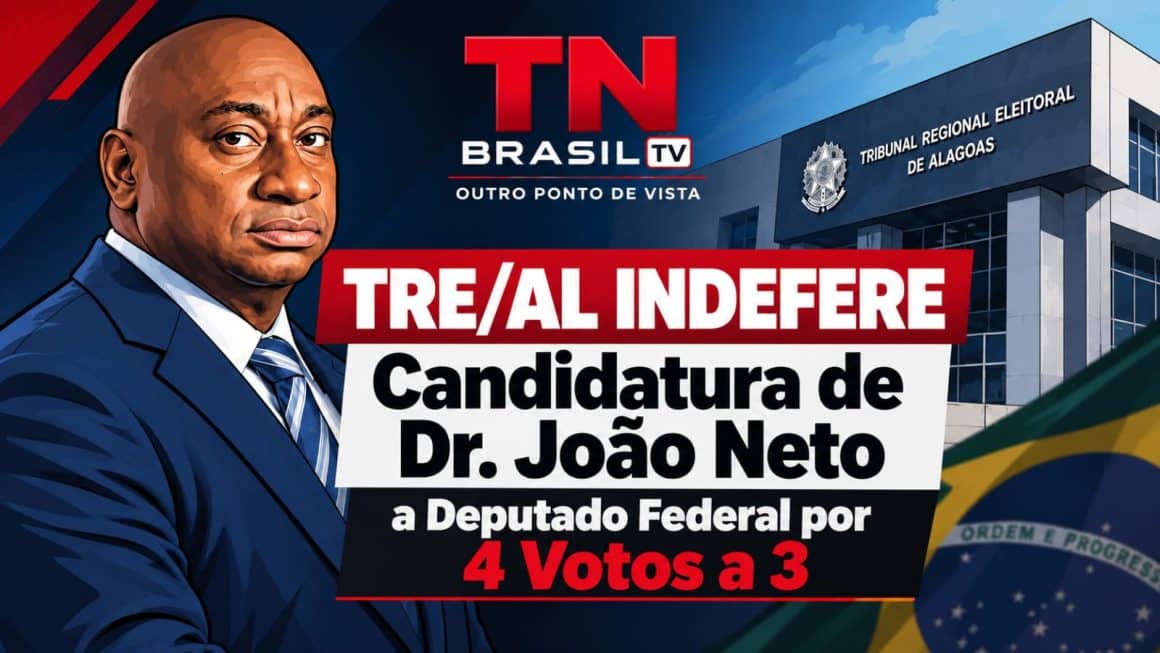 TRE/AL Indefere Candidatura de Dr. João Neto a Deputado Federal por 4 Votos a 3