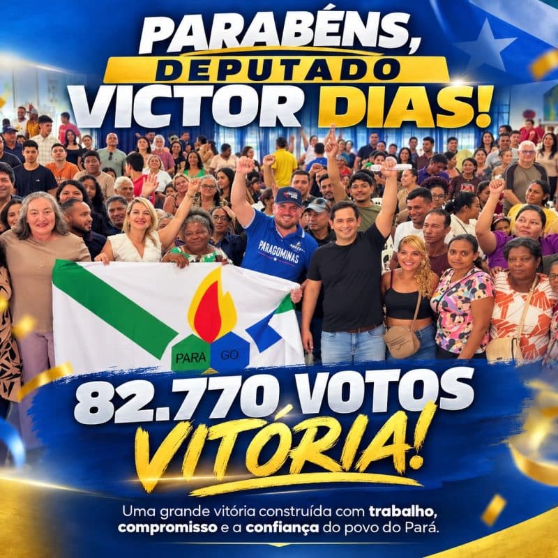Parceria com Airton Façanha impulsiona votação de Victor Dias em Paragominas